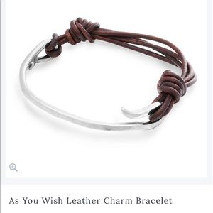 As You Wish Leather Charm Bracelet